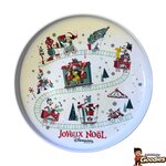Disney - Mickey et ses amis : Assiette de Noël en grès