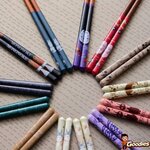 Studio Ghibli - Mon Voisin Totoro : Baguettes laquées esquisses bleu marine