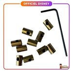 Disney - Pin's : Lot de 10 attaches en métal avec clé