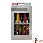 Marvel - Avengers : Lot de 5 stylos