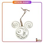 Disney - Mickey Mouse : Ornement de Noël Tête de Mickey en Bois