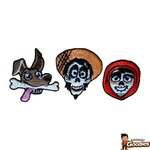 Disney Pixar - Coco : T-shirt brodé Miguel, Héctor et Dante