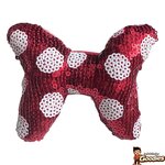 Disney - Minnie Mouse : Élastique cheveux avec nœud XL à sequins rouges