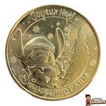 Disney - Lilo et Stitch : Médaille Monnaie de Paris Stitch Joyeux Noël