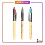 BIC - Puy du Fou : Stylo 4 couleurs effet bois clair