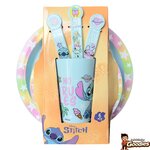 Disney - Lilo et Stitch : Set repas enfant 6 pièces Stitch et Angel