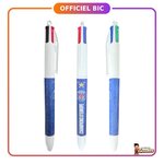 BIC - Paris Saint-Germain : Stylo 4 couleurs Champions d'Europe 2024-2025