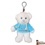 Futuroscope : Porte-clés peluche ours sweat bleu