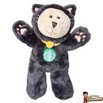 Starbucks - Bearista : Peluche ourson chat noir Halloween 2026