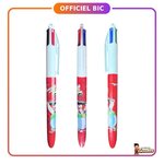 Astérix : Stylo BIC 4 couleurs Astérix et Obélix corps rouge