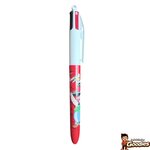 Astérix : Stylo BIC 4 couleurs Astérix et Obélix corps rouge