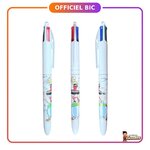 Astérix : Stylo BIC 4 couleurs Astérix et Obélix corps blanc