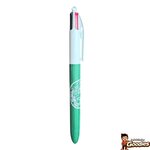 Astérix : Stylo BIC 4 couleurs Parc Astérix effet bois