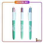 Astérix : Stylo BIC 4 couleurs Parc Astérix effet bois