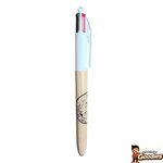 Astérix : Stylo BIC 4 couleurs Parc Astérix bois naturel