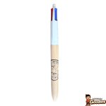 Astérix : Stylo BIC 4 couleurs Parc Astérix bois naturel