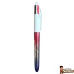 Paris : Stylo BIC 4 couleurs Tour Eiffel chromé tricolore