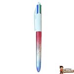 Paris : Stylo BIC 4 couleurs Tour Eiffel chromé tricolore