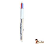 Musée Grévin : Stylo BIC 4 couleurs argent chromé