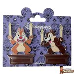 Disney - Phantom Manor : Lot de 2 pins Tic et Tac porte-chandelles
