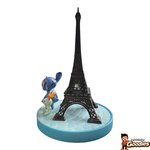 Disney - Lilo et Stitch : Figurine Stitch et Souillon devant la Tour Eiffel