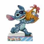 DISNEY TRADITIONS - STITCH WITH EASTER BASKET 14.5X9.5X14CM