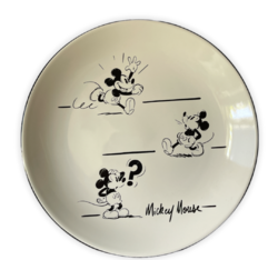 Bol Pour Enfant Réutilisable Mickey - Bicolore Avec Base Antidérapante - Sans BPA Et Micro-ondable