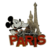 Disney - Mickey et ses amis : Magnet en métal château - disneyland - disneyland paris - disney parks - disney store - shop disney - le palais des goodies