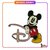 Disney - Mickey Mouse : Pin's logo D rose gold OE