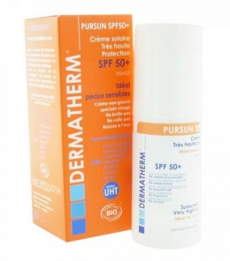 Dermatherm Visage Bio crème solaire très haute protection SPF50 + 50 ml