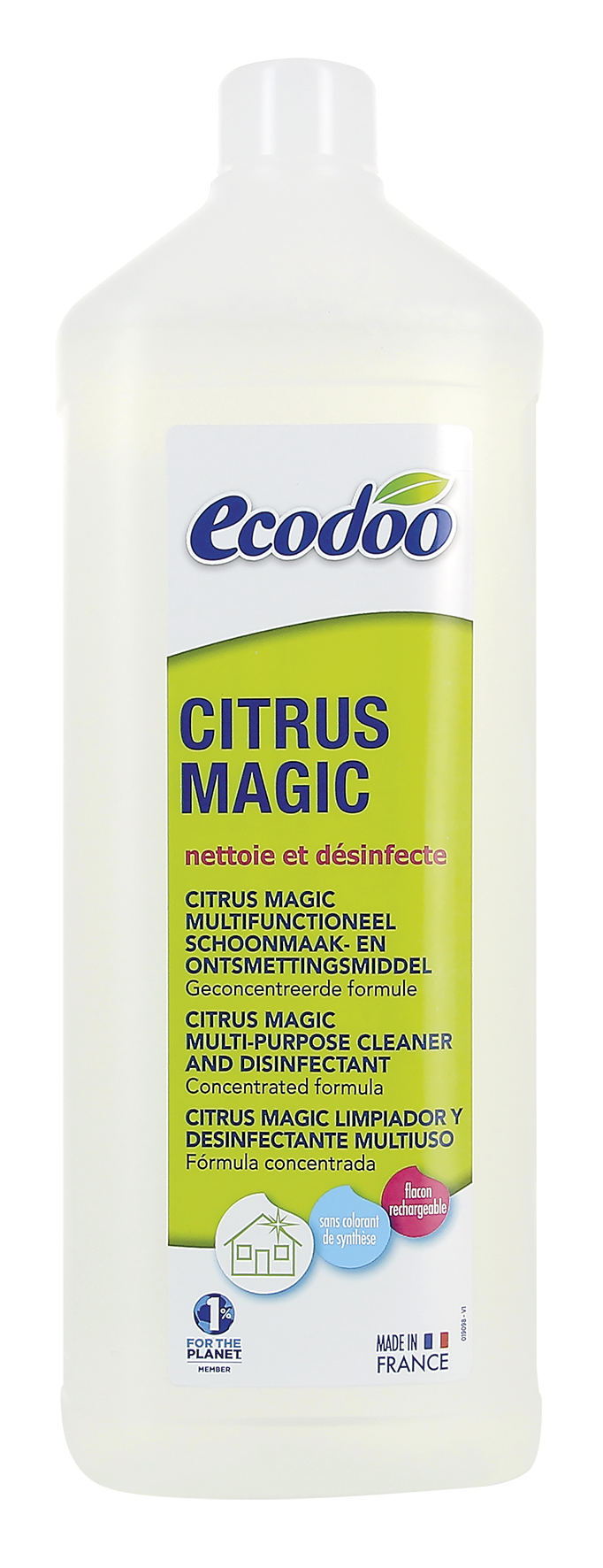 Ecodoo Citrus Magic Recharge Nettoyant 1 L