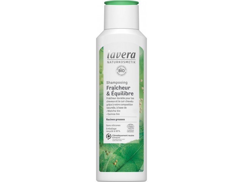 Lavera shampoing fraîcheur et équilibre cheveux gras 250 ml