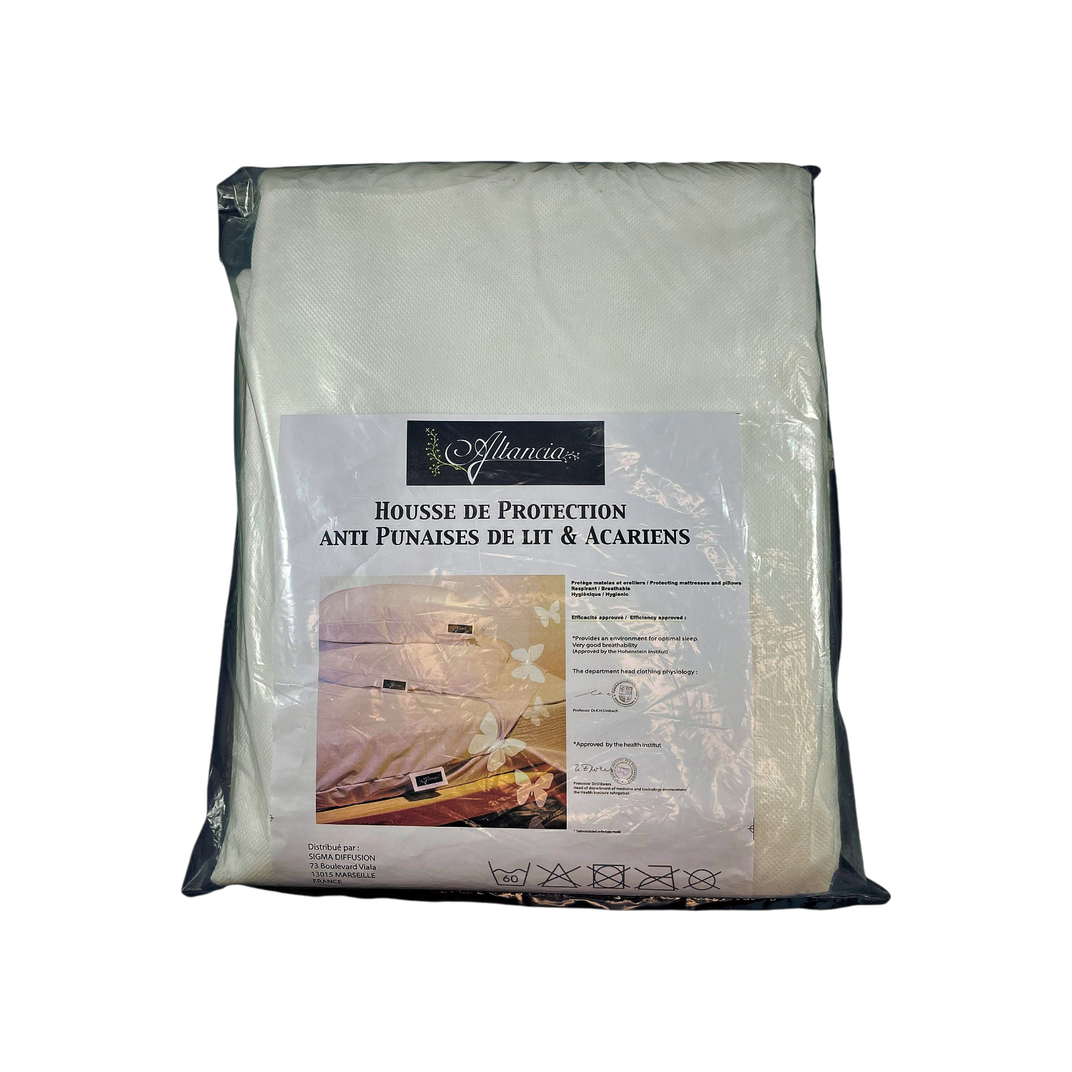 Housse matelas anti punaises de lit 2 personnes