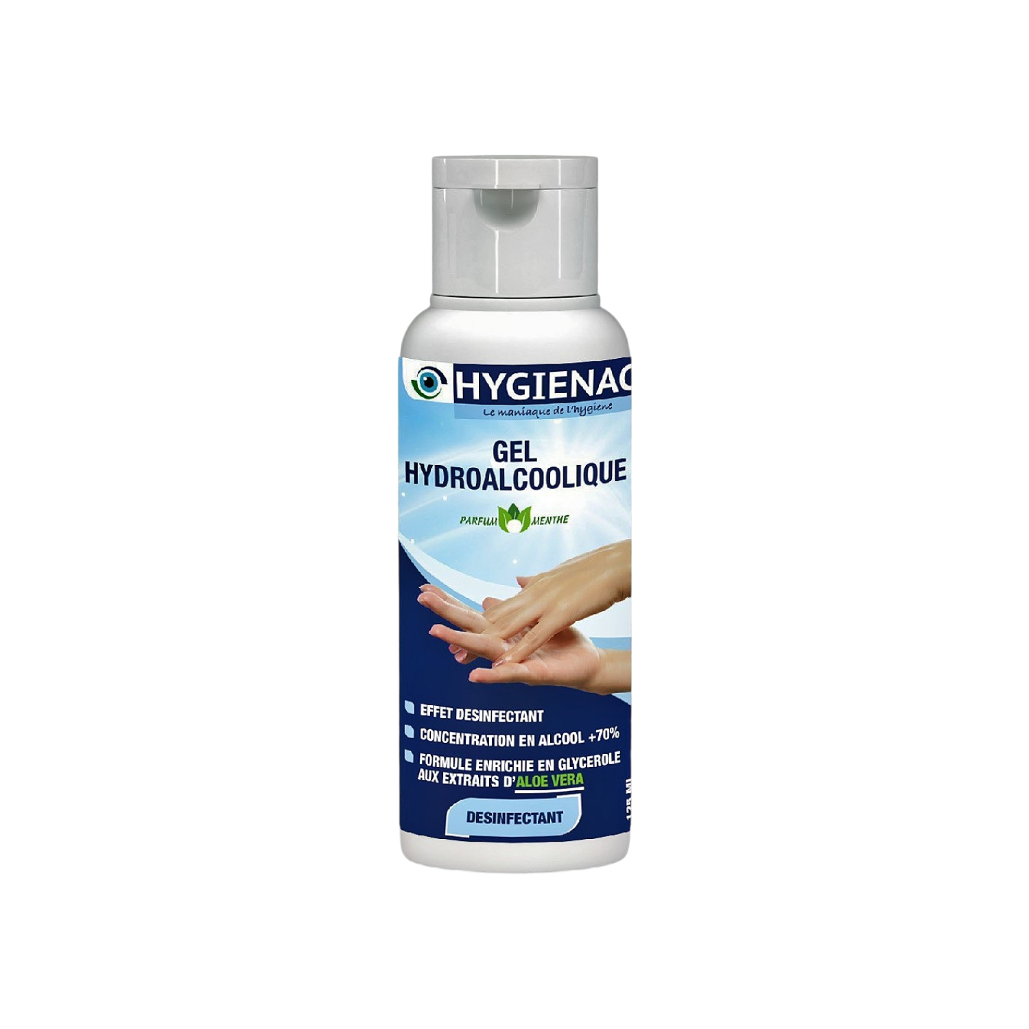 Gel Hydroalcoolique Désinfectant à l\'Aloe Vera Voyage 100 ml