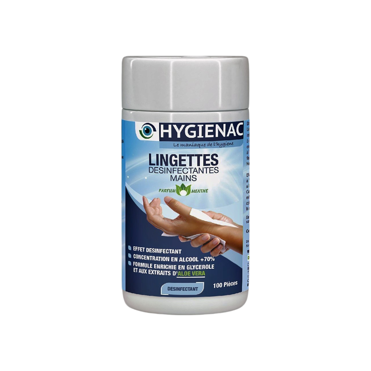 Lingettes désinfectantes pour mains HYGIENAC