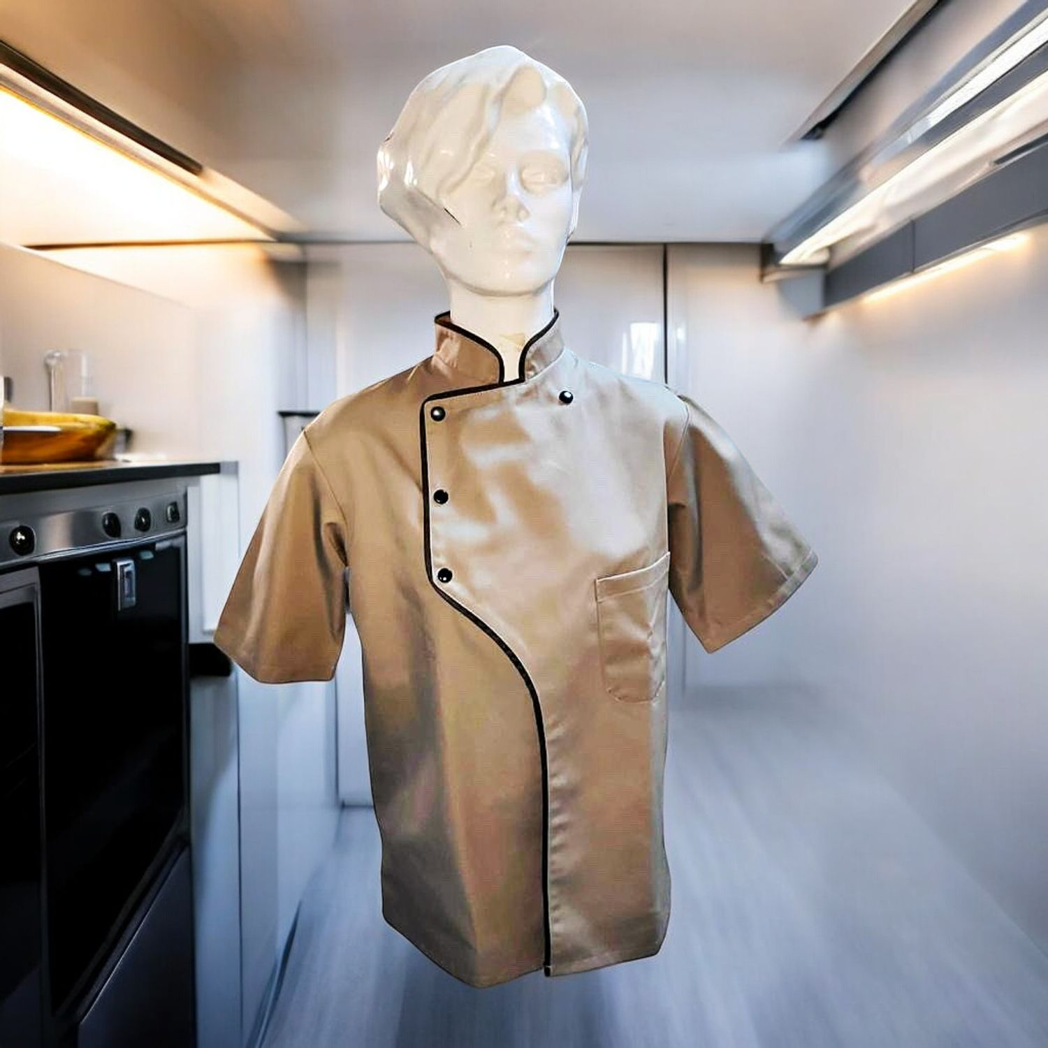 Veste de Cuisine Professionnelle Beige