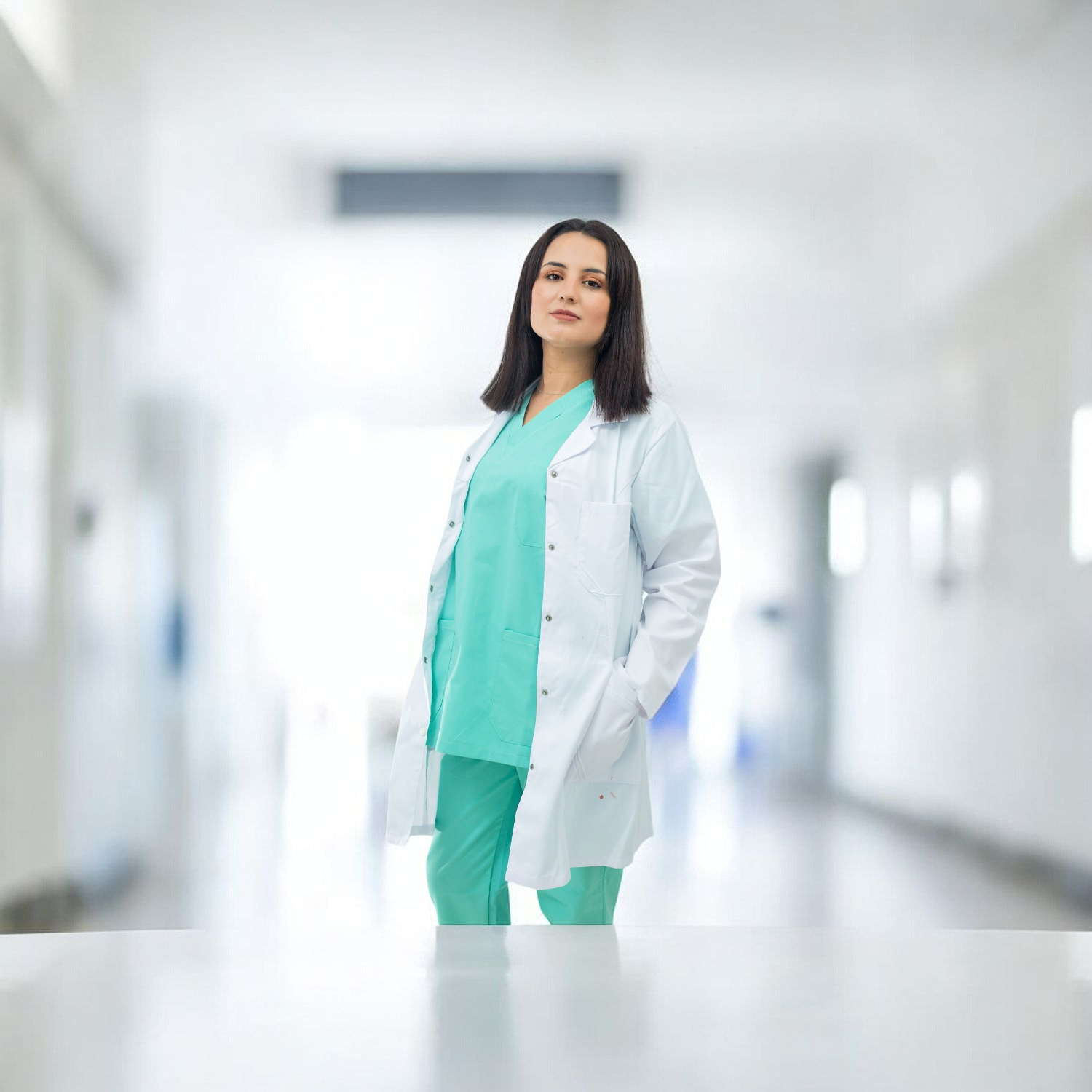 Blouse Médicale Blanche Unisexe