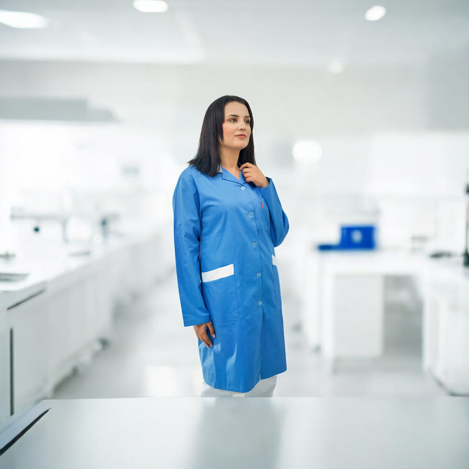 Blouse de Laboratoire Bleue