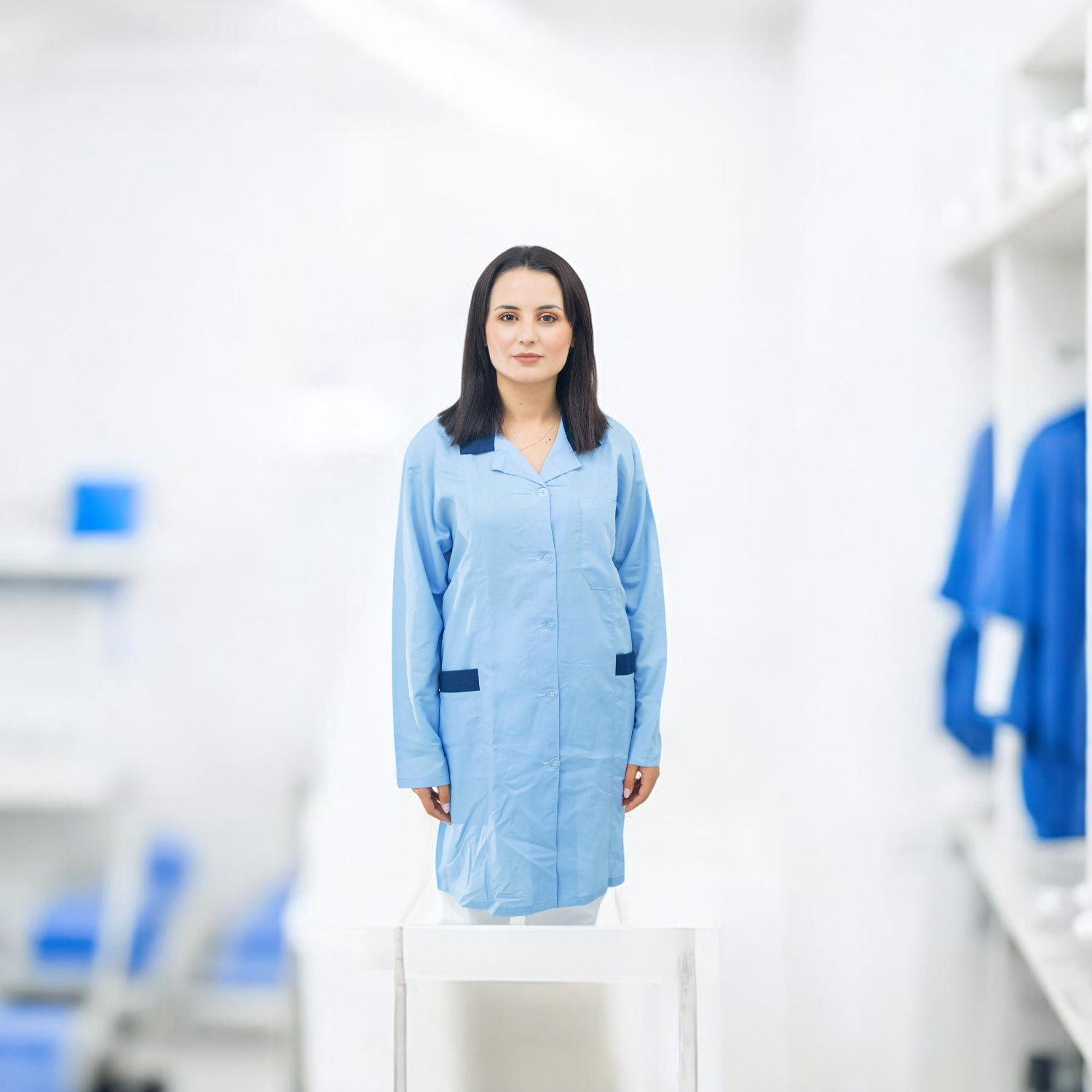 Blouse Médicale Bleue Confort Plus