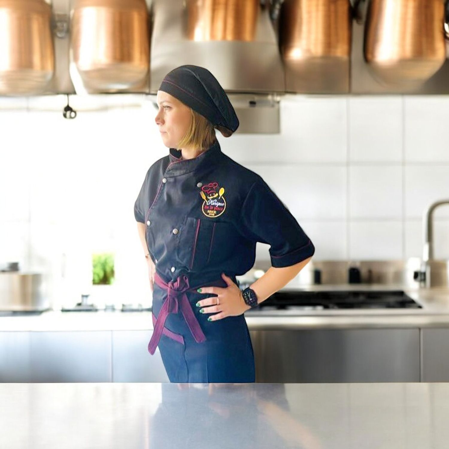 Veste de Chef Professionnelle Noire