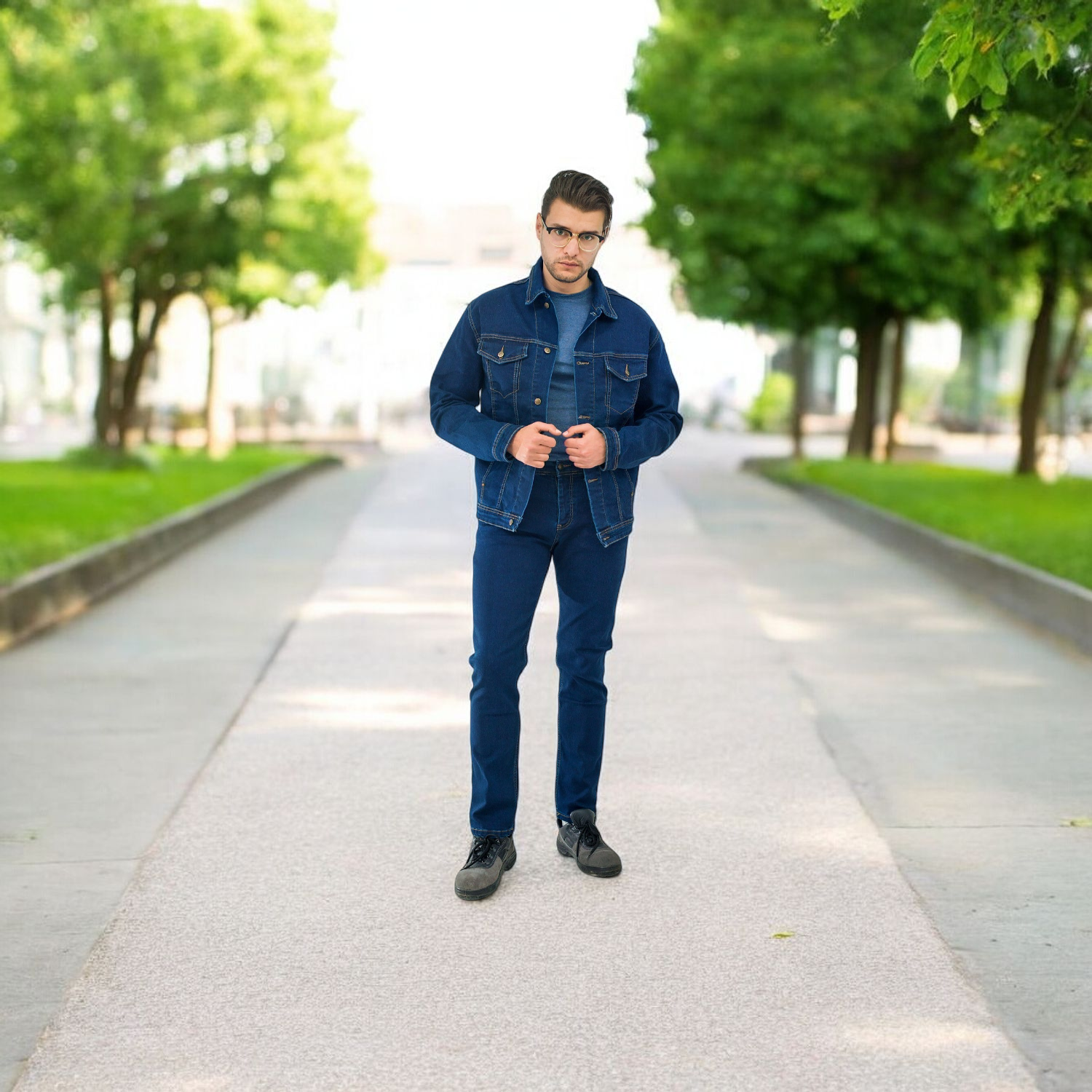 Ensemble Veste et Jean Denim Homme