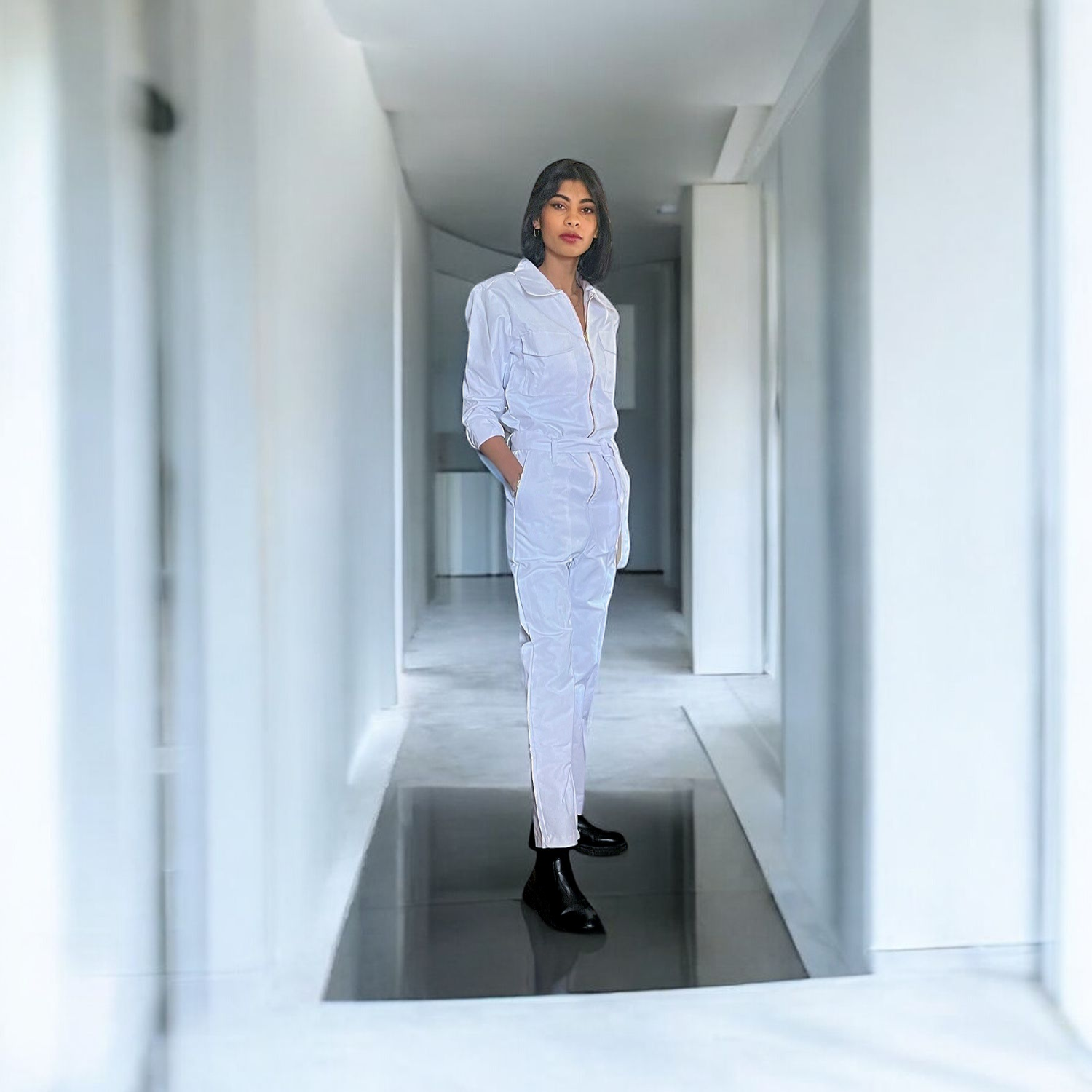 Combinaison Blanche Chic Femme