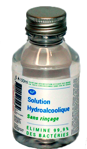 Solution liquide hydroalcoolique 100 ml