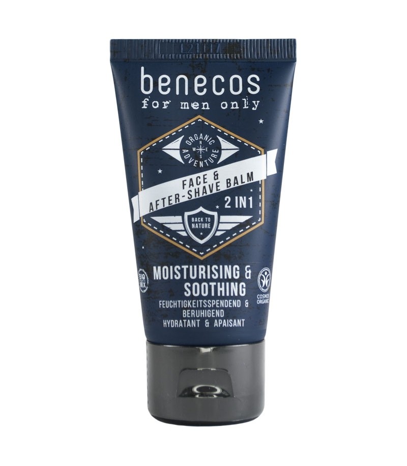 BENECOS Baume visage et après-Rasage 2 en 1 tube de 50 ML