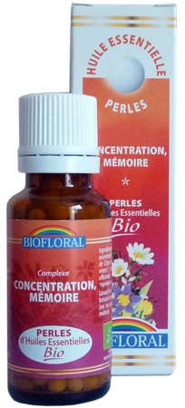 BIOFLORAL PERLES ESSENTIELLES Complexe Concentration Mémoire 20 ML