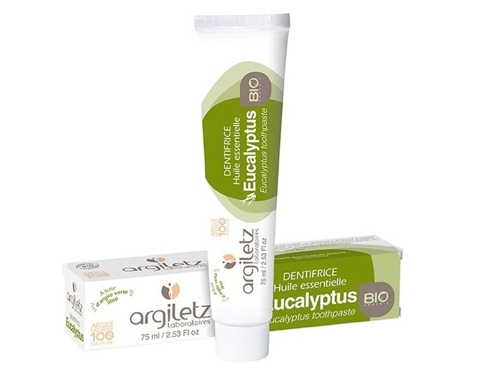 Argiletz Dentifrice huile essentielle Eucalyptus Bio 75ml hygiene moderne