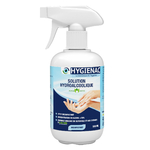 fr0110_fr HYGIENAC Solution désinfectante mains Menthe et Aloe Vera spray 500 ML