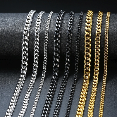 Vnox-basique-Punk-acier-inoxydable-collier-pour-hommes-femmes-gourmette-cubain-lien-cha-ne-Chokers-Vintage