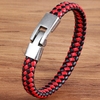 XQNI-PU-Bracelet-en-cuir-noir-marron-rouge-bleu-couleur-facile-crochet-color-veines-Bracelet-pour