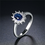 Double-juste-Royal-classique-mariage-grands-anneaux-pour-les-femmes-bleu-et-rouge-cristal-Rose-blanc